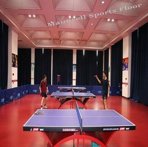 Revêtement <span class=keywords><strong>de</strong></span> sol sportif en PVC plastique vinyle pour terrains <span class=keywords><strong>de</strong></span> <span class=keywords><strong>tennis</strong></span> <span class=keywords><strong>de</strong></span> <span class=keywords><strong>table</strong></span> professionnels, utilisé lors des compétitions ITTF. - Product Image 4