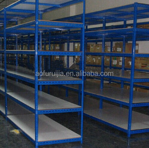 אבקה מצופה פלדה מחוררת זווית עבור Estanteria Metalica נייד מדפי מערכת - Product Image 3