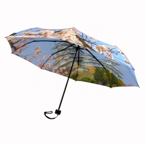 <span class=keywords><strong>Parapluie</strong></span> compact personnalisé avec photo numérique de patte de chat ou de <span class=keywords><strong>chien</strong></span>, empreinte digitale, manuel, pongee - Product Image 1