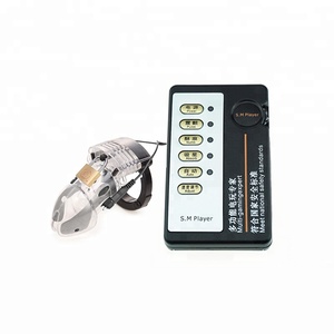 <span class=keywords><strong>CB6000S</strong></span> Cock électrique Cage dispositif de chasteté masculine avec manchon de pénis électrochoc et jouets à thème anneau de bite - Product Image 2