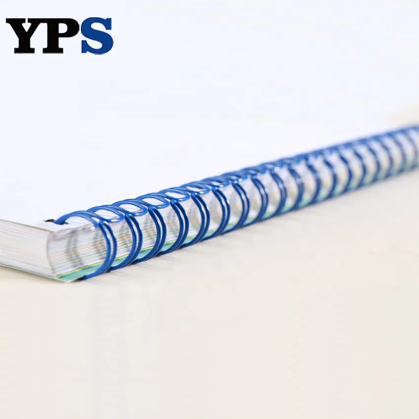 Dongguan papelería accesorio de Color azul libro vinculante de encuadernación Cable de lazo doble O