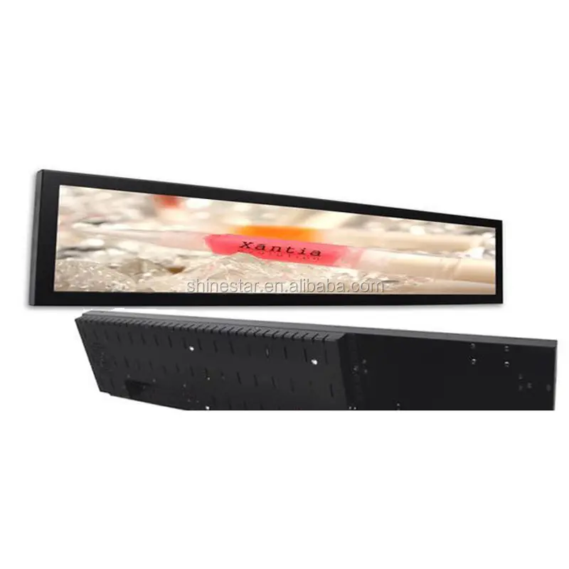 Étagère en aluminium pour écran vidéo, 16 "19" 21 "24", barre ultra large et extensible, avec LCD, 1 pièce