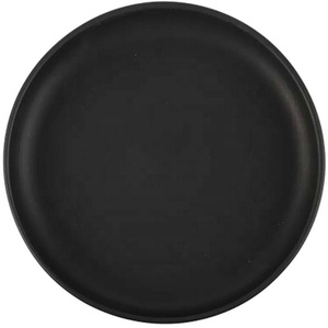 Assiettes à dîner en céramique noir mat, vaisselle crocheté de haute qualité, bon marché, 8 pouces, vente en gros - Product Image 1