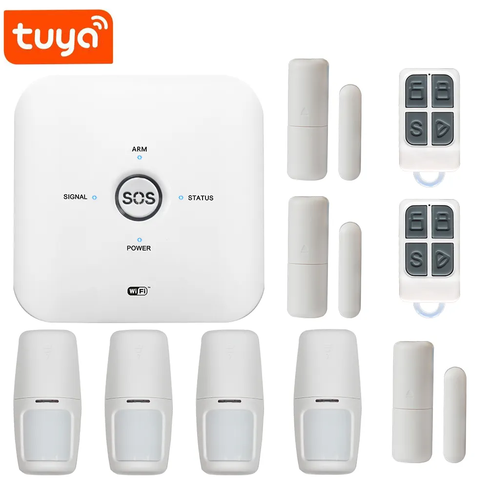 2022 Neues Tuya Smart WIFI GSM GPRS-Alarmsystem mit IOS/Android App Control-kompatibler Amazon Alexa