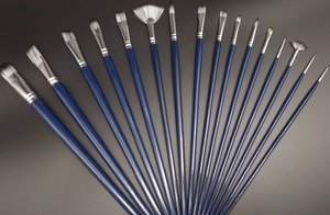 Набор кистей для рисования из синтетического нейлона, 16 шт. - Product Image 2