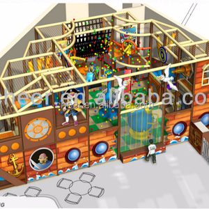 לעודד שעשועים מקורה מקורה לילדים עבור ילדים נושא פיראט אוקיינוס עשוי בתי ספר קצף עמיד קניות קניונים - Product Image 1