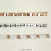 Fournitures magnétiques pour hommes et femmes, bracelets en tungstène fin, céramique, titane, métal, vente en gros, anti-douleur