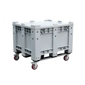 1200*1000mm Plastic Mega Bin Pallet Bins box With Cover