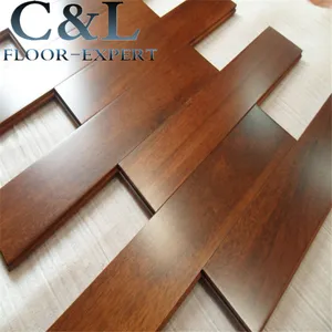 Natural smooth prefinished waterproof wooden merbau solid wood flooring