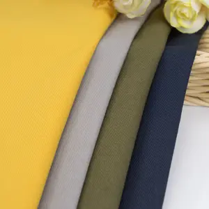 2019 cotone pima tessuto bangladesh indumenti solido tinto heavyweight twill di cotone pantaloni cargo tessuto 280gsm