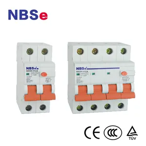 NBSe 热卖 RCBO NBSB6-63LM 63A 4p 液压设计泄漏断路器