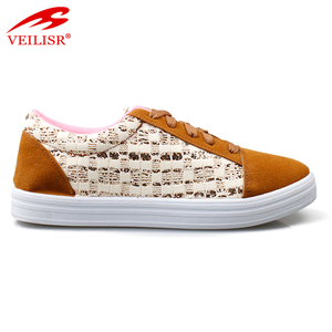 Zapatillas tessuto tomaia in pelle scamosciata delle signore scarpe casual donne scarpe da ginnastica - Product Image 2