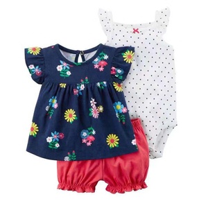 Kit 3 pièces à rayures d'été pour enfants, vêtement imprimé de dessins animés, <span class=keywords><strong>cadeau</strong></span> pour bébés, usine - Product Image 6