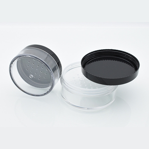 Pot cosmétique à poudre libre avec tamis <span class=keywords><strong>et</strong></span> couvercles noirs transparents, 3g, 5g, 10g, 20g, 50g, 30g, 3ml, 30g, 5g - Product Image 1