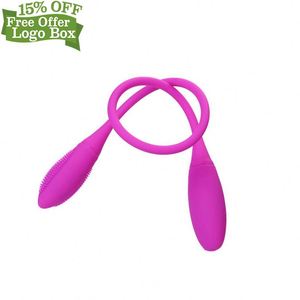 Kotak kustom gratis-<span class=keywords><strong>vibrator</strong></span> kepala ganda peluru panjang pasangan Telur vagina Anal bergetar ganda untuk pria wanita - Product Image 3