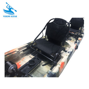 เรือคายัคแบบใช้เท้าถีบ 2 ที่นั่ง สำหรับตกปลา ทำจากวัสดุ LLDPE เหมาะสำหรับการตกปลา พักผ่อนหย่อนใจ ในทะเลสาบและแม่น้ำ - Product Image 5