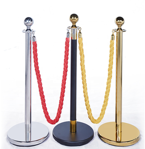 Altın trafik bariyer Stanchions kalabalık kontrol geçit kırmızı halı halat ve kuyruk halat direkleri ile zarif kuyruk standı bariyer - Product Image 4