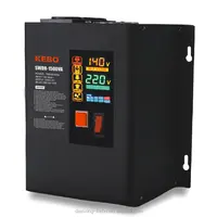 KEBO yeni entegre renkli LCD ekran duvar montaj tipi voltaj regülatörü 100-260V