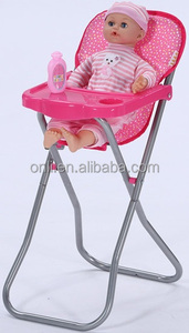 Offres Spéciales belle poupée jouet de chaise haute poupée Accessoire Puériculture Dîner Maison De Poupée Rose Tabouret Haut Chaise Assembler Meubles - Product Image 3