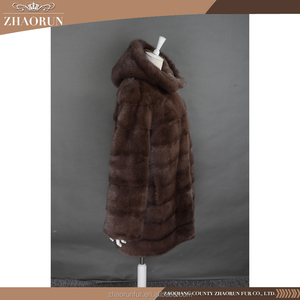 Venta caliente mujeres invierno ruso chaqueta visón <span class=keywords><strong>abrigo</strong></span> de piel de mujer - Product Image 2