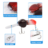 Leurre de pêche en forme de bite, appât artificiel dur, leurre dur en forme de bite