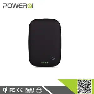 Powerqi T400 流行旅行产品迷你尺寸便携式无线充电器移动电源手机黑色可用