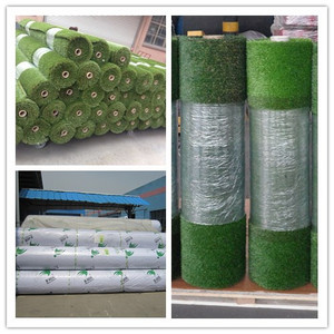 Herbe en plastique décorative extérieure de mariage et de mur décoration d'aménagement paysager de la plupart de forme de rectangle - Product Image 3