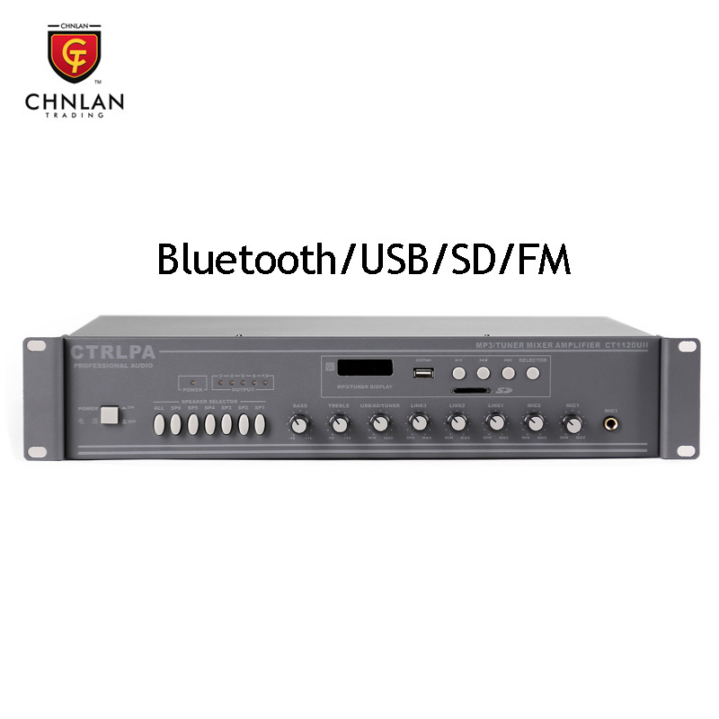 Chnlan mosque bluetooth for Professional 6 zones mixer amplifier audio system