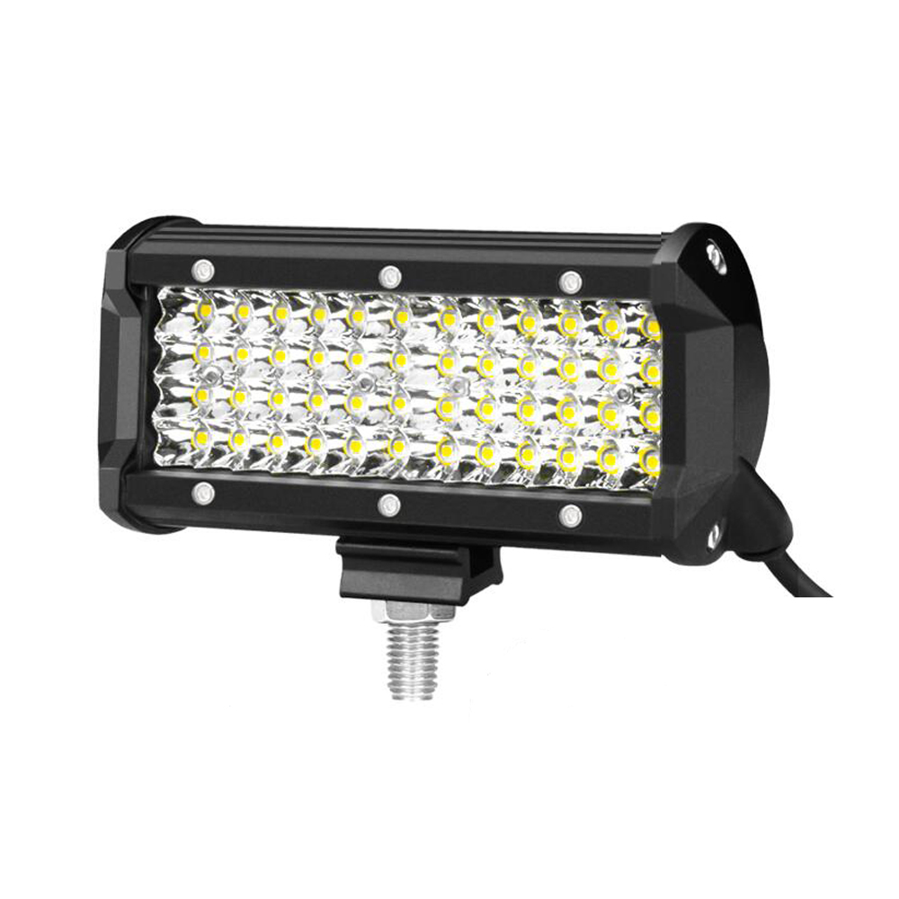 New 12V 4 Rows 48 LEDs 7 inch 144W Motorsport 4x4 Off road LED Driving Light Bar