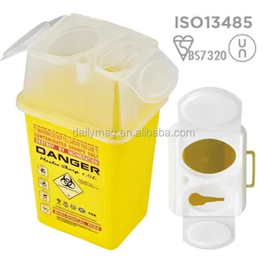 Contenedor afilado DE SEGURIDAD DE PELIGRO BIOLÓGICO para Hospital, 1L, 3L, 5L, CE