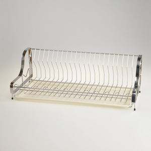 Estante para platos de acero inoxidable colgante de cocina de alta calidad - Product Image 1