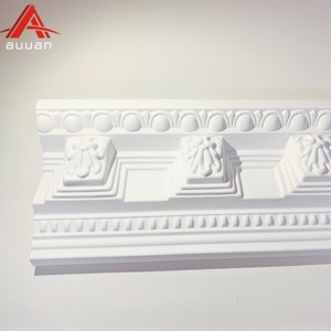 Profils de corniche décoratifs en PU pour plafond, corniche ornée, corniche victorienne pour la décoration intérieure - Product Image 1