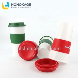 En gros IML personnalisé logo impression 16 oz eco réutilisable à emporter à <span class=keywords><strong>double</strong></span> paroi pp réutilisable <span class=keywords><strong>tasse</strong></span> à café <span class=keywords><strong>tasse</strong></span> à café en plastique avec couvercles - Product Image 1