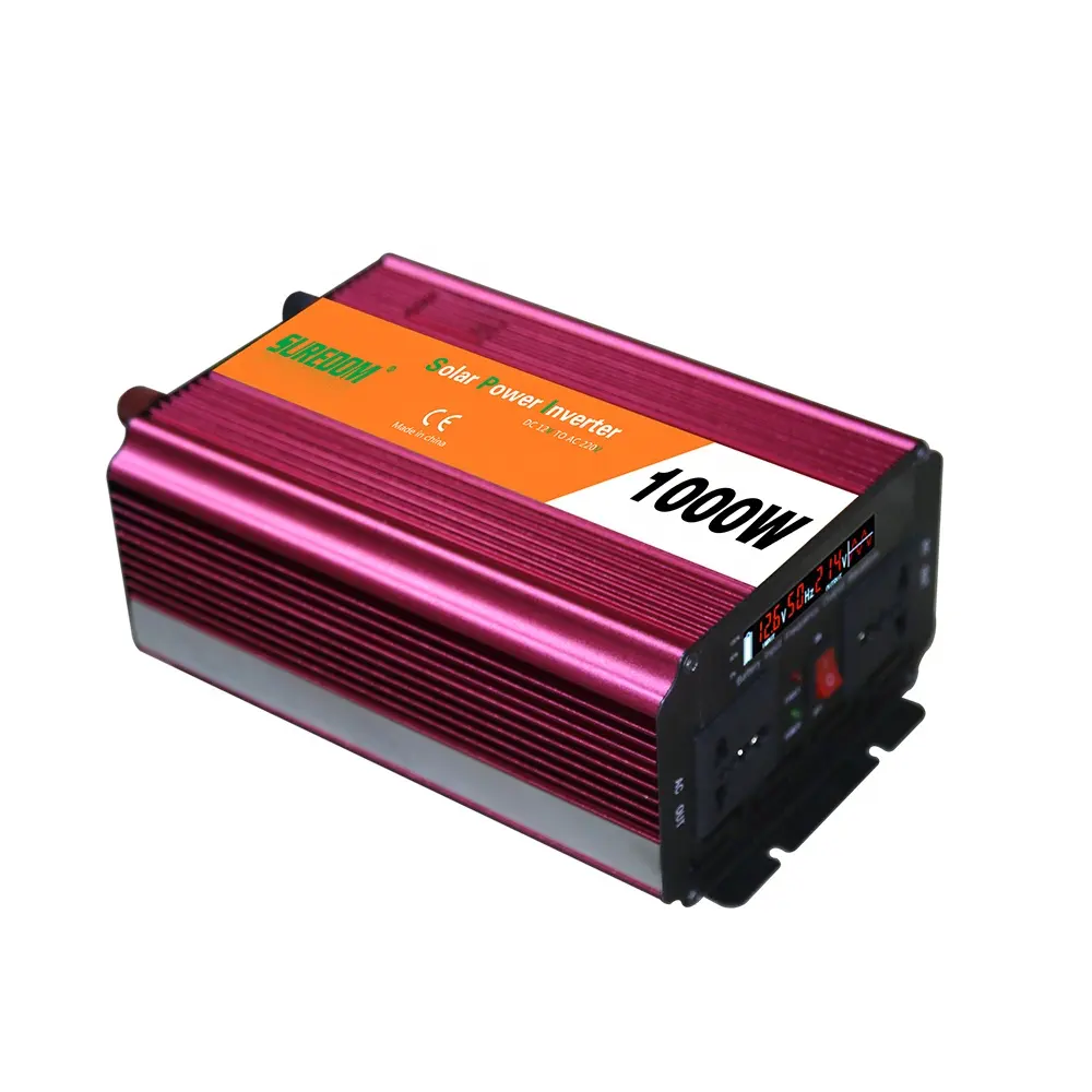Soft-Start Protection Power Inverter 1000w 12v 24v Transformer 110v 240v Off Grid Inverter With US sockets