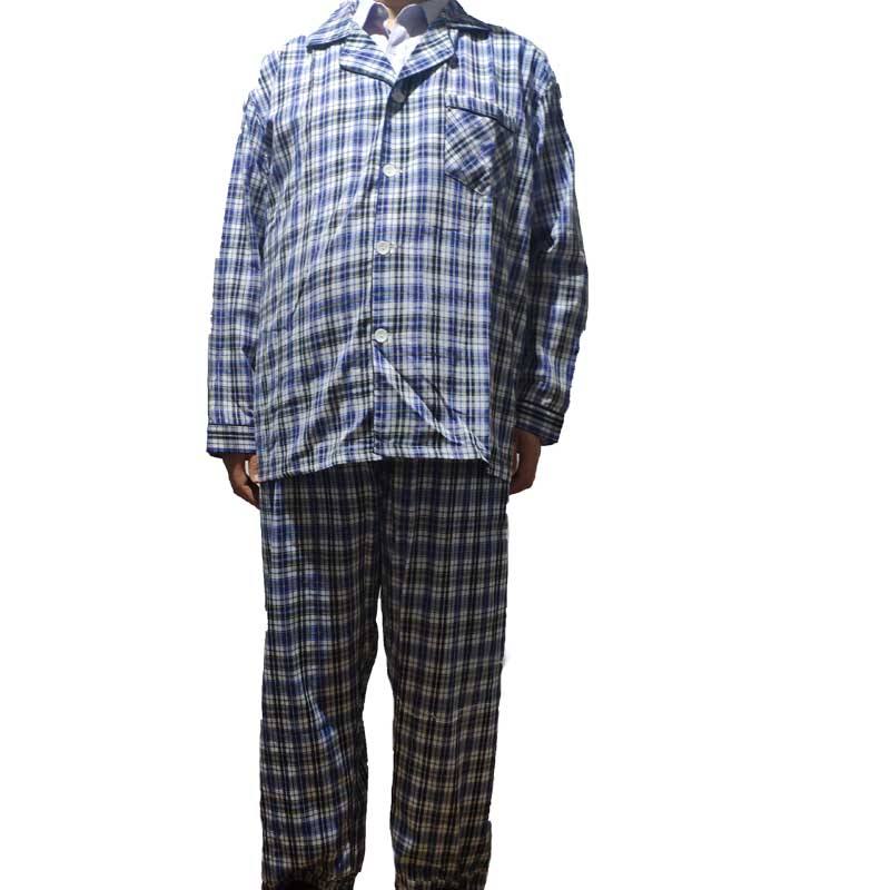 Cosy Sleep&amp;lounge Wear Flannel Pajamas Set (jacket &amp; Pants) For Men In 100% Cotton 