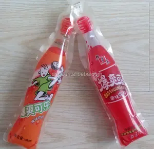 2014 nuevo diseño de plástico bangbangbang bolsa de jugo para embalaje y jugo de bebidas