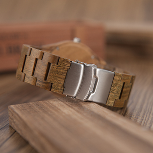 Boîtier de <span class=keywords><strong>Montre</strong></span> en Bambou à Logo Personnalisé avec Cadran en Santal Vert et Affichage à Aiguilles, Bois Naturel, <span class=keywords><strong>Sport</strong></span> et Tendance, Expédition Rapide - Product Image 3