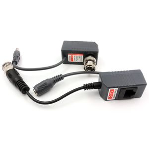 YJS Factory Direct 4MP 5MP Power / Video Balun HD AHD CVI TVI Twisted Pair <strong>Transmitter</strong> Rj45 Video Balun <strong>CCTV</strong> <strong>Accessories</strong> - Product Image 1