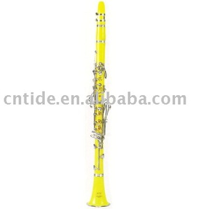 <span class=keywords><strong>Clarinete</strong></span> de 17 Teclas en Sib, Cuerpo de Plástico ABS de Alta Calidad, Color Amarillo - Product Image 5