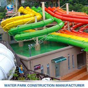 Aqua parc équipement aire de jeux adulte diapositives, ouvert <span class=keywords><strong>Toboggan</strong></span> En Spirale piscine diapositives parc aquatique à vendre - Product Image 2