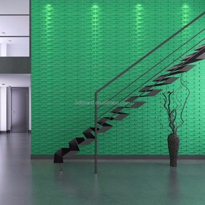 Panneau mural décoratif d'intérieur effet papier peint Art Déco en briques 3D pour murs - Product Image 4