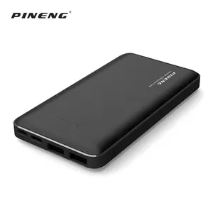 Pineng super-condensador portátil, 10000mah, Banco de energía móvil Con 3 entradas usb