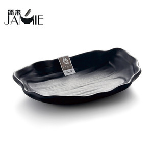 A5 noir mélamine plaque assiette de fruits pour <span class=keywords><strong>la</strong></span> <span class=keywords><strong>cuisine</strong></span> chinoise, mélamine appitizer plaque - Product Image 1