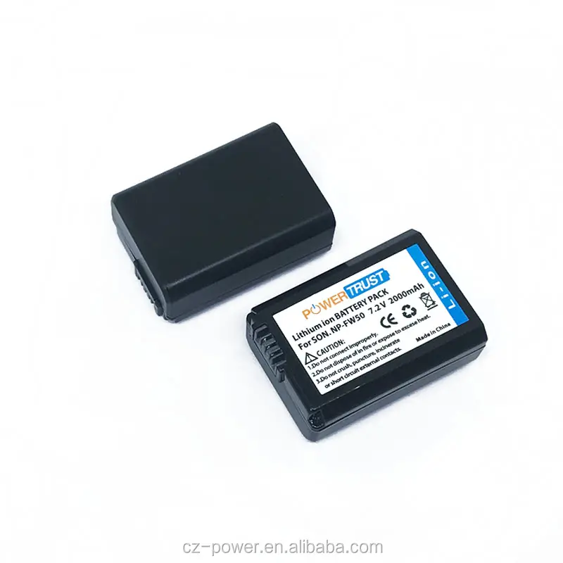 Standaard lithium batterij NP-FW50 NP FW50 voor Sony cyber-shot a7r ii NEX-5K NEX-5 ALT-A55 ALT-A35 camera