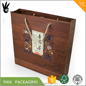 <span class=keywords><strong>Scatola</strong></span> di <span class=keywords><strong>Legno</strong></span> Personalizzata <span class=keywords><strong>per</strong></span> Conservazione Tè Pu Erh con Coperchio Scorrevole - Product Image 6