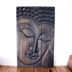 Innen- und Wohndekor Metallkunst Bronze Wandskulptur Buddha-Relief - Product Image 3