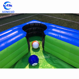 Erstaunlicher Fabrik preis Aufblasbarer Billardtisch Fußball Aufblasbarer <span class=keywords><strong>Snooker</strong></span> Ball Dreieck Spiel Spielplatz Feld für Team building - Product Image 5