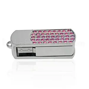 Fashional Metal Jewelled Necklace Design USB Customized Usb Flash Drives For Promotional Gifts