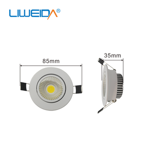 Die Casting Perumahan Aluminium 3W Cob Dalam Ruangan Led Lampu Langit-langit Tersembunyi Komersial Led Downlight Buatan Cina - Product Image 1