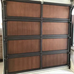 Moderne conception de sécurité porte de garage en bois